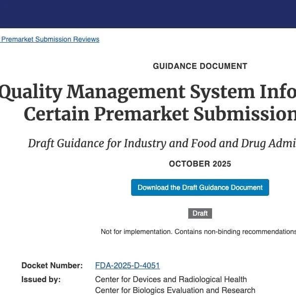 FDA 发布QMSR草案指南2026-02-02 起正式生效