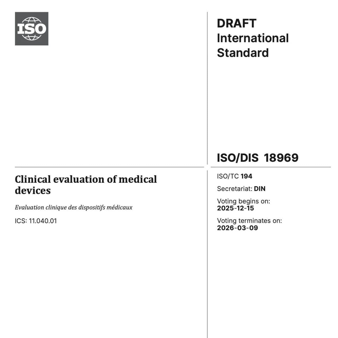 首个欧盟临床评价国际标准ISO18969，对企业临床策略的影响？