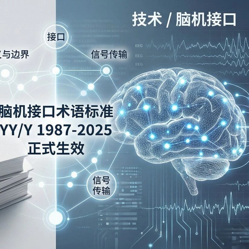 YY/T 1987—2025《采用脑机接口技术的医疗器械 术语》 2026年1月1日生效